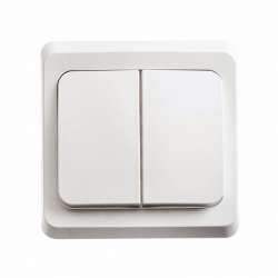 SE Этюд Бел Выключатель 2-клавишный с подсветкой арт. BC10-006B