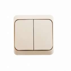 SE Этюд Крем Выключатель 2-клавишный арт. BC10-002K