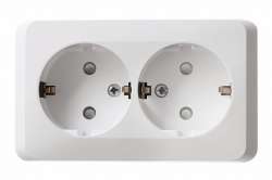 SE Этюд наруж Бел Розетка 2-ая с/з со шторками арт. PA16-008B