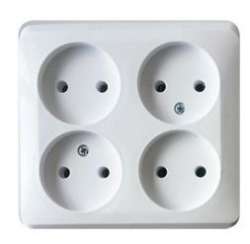 SE Этюд наруж Бел Розетка 4-ая б/з без шторок арт. PA16-205B