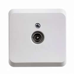 SE Этюд наруж Бел Розетка TV единственная 0,7dB арт. TVA-002B