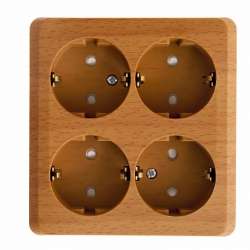 SE Этюд наруж Дача Бук Розетка 4-ая с/з со шторками арт. PA16-208T