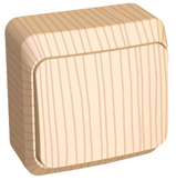 SE Этюд наруж Дача Сосна Выключатель 1-клавишный(сх.1) арт. BA10-001D