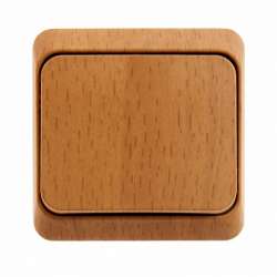 SE Этюд наруж Дача Темный бук Переключатель 1-клавишный арт. BA10-004T