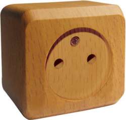 SE Этюд наруж Дача Темный бук Розетка 1-ая б/з без шторок арт. PA16-001T