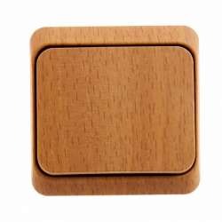 SE Этюд наруж Дача Темный бук Выключатель 1-клавишный(сх.1) арт. BA10-001T