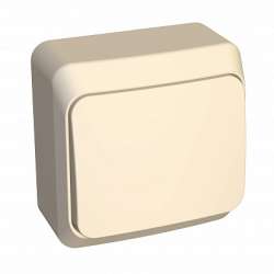SE Этюд наруж Крем Выключатель 1-клавишный арт. BA10-001K