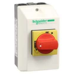 SE GV2 Корпус для автоматического выключателя с магнитным расцепителем GV2L, красная рукоятка арт. GV2PC02