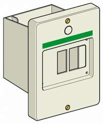 SE GV2 Корпус защитный для автоматического выключателя GV2 утоплен арт. GV2MP02