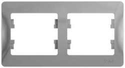 SE Glossa Алюминий Рамка 2-ая, горизонтальная арт. GSL000302