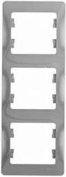 SE Glossa Алюминий Рамка 3-ая, вертикальная арт. GSL000307