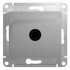 SE Glossa Алюминий TV Розетка проходная 4DB арт. GSL000392