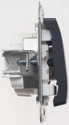 SE Glossa Антрацит Переключатель перекрестный, сх.7, 10АХ арт. GSL000771