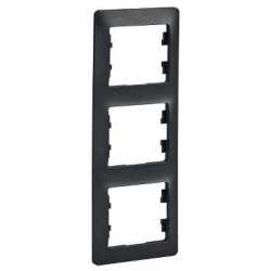 SE Glossa Антрацит Рамка 3-ая, вертикальная арт. GSL000707