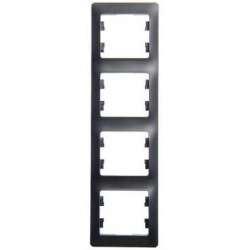 SE Glossa Антрацит Рамка 4-ая, вертикальная арт. GSL000708