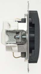 SE Glossa Антрацит Розетка с/з, 16А арт. GSL000743