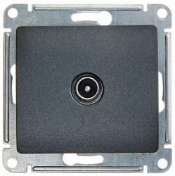 SE Glossa Антрацит TV Розетка оконечная 1DB арт. GSL000791