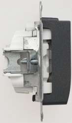 SE Glossa Антрацит Выключатель карточный, сх.6 арт. GSL000769