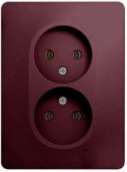 SE Glossa Баклажановая Розетка 2-ая б/з (в сборе) арт. GSL001120