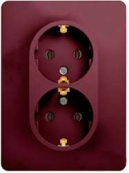 SE Glossa Баклажановая Розетка 2-ая с/з (в сборе) арт. GSL001124