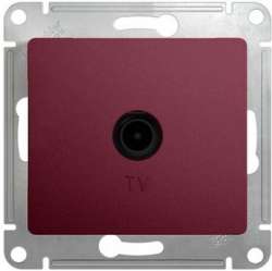 SE Glossa Баклажановая Розетка TV оконечная 1DB арт. GSL001191