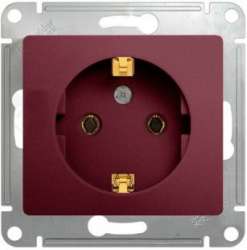 SE Glossa Баклажановая Розетка с/з арт. GSL001143