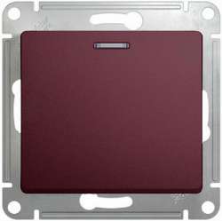 SE Glossa Баклажановый Выключатель 1-клавишный, сх.1, 10AX арт. GSL001111