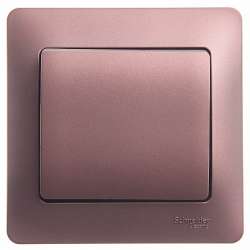 SE Glossa Баклажановый Выключатель 1-клавишный сх.1, 10AX (в сборе) арт. GSL001112