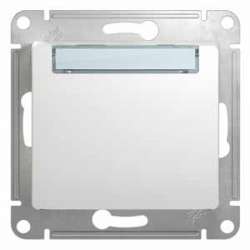 SE Glossa Бел Кнопка нажимнаяс табличкой, сх.1 арт. GSL000119