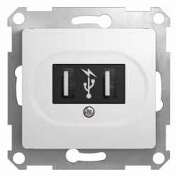 SE Glossa Бел Розетка USB (GSL000132) арт. GSL000132