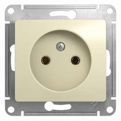 SE Glossa Беж Розетка б/з арт. GSL000241