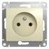 SE Glossa Беж Розетка б/з арт. GSL000241