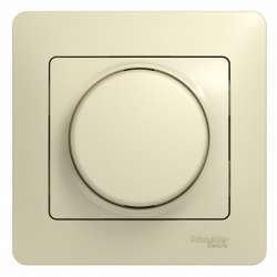 SE Glossa Беж Светорегулятор (диммер) универсальный, 600Вт/ВА (в сборе с рамкой) арт. GSL000236