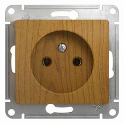 SE Glossa Дерево Дуб Розетка б/з арт. GSL000541