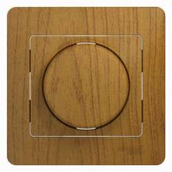SE Glossa Дерево Дуб Светорегулятор (диммер) универсальный, 600Вт/ВА (в сборе с рамкой) арт. GSL000536