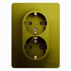 SE Glossa Фисташковая Розетка 2-ая с/з (в сборе) арт. GSL001024