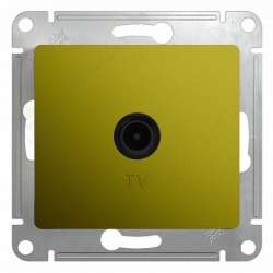 SE Glossa Фисташковая Розетка TV проходная 4DB арт. GSL001092