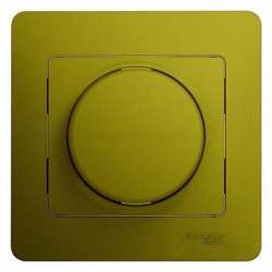 SE Glossa Фисташковый Светорегулятор (диммер) поворотный, 300Вт (в сборе) арт. GSL001034