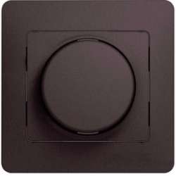 SE Glossa Графит Светорегулятор (диммер) универсальный, 600Вт/ВА (в сборе) арт. GSL001336