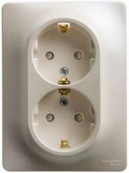 SE Glossa Молочная Розетка 2-ая с/з (в сборе) арт. GSL000924