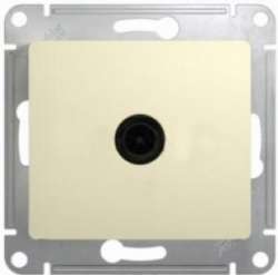 SE Glossa Молочная Розетка TV проходная 4DB арт. GSL000992