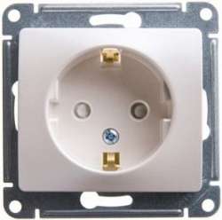 SE Glossa Молочная Розетка с/з со шторками арт. GSL000945