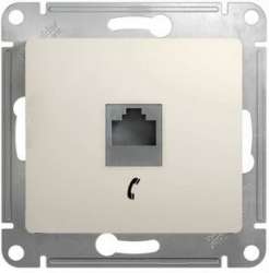 SE Glossa Молочная Розетка телефонная RJ11 арт. GSL000981T