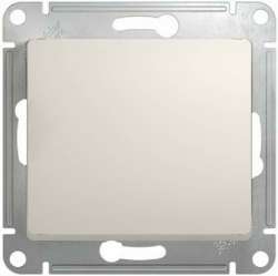 SE Glossa Молочный Выключатель 1-клавишный, сх.1, 10AX арт. GSL000911