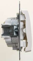 SE Glossa Перламутр Переключатель 1-клавишный с подсветкой сх.6а, 10АХ арт. GSL000663