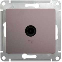 SE Glossa Платина Розетка TV проходная 4DB арт. GSL001292