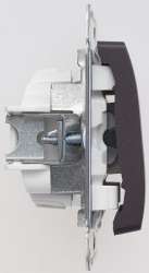 SE Glossa Шоколад Переключатель 1-клавишный, сх.6, 10АХ арт. GSL000861