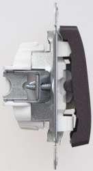 SE Glossa Шоколад Переключатель 2-клавишный, сх.6, 10АХ арт. GSL000865