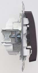 SE Glossa Шоколад Переключатель перекрестный, сх.7, 10АХ арт. GSL000871