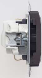 SE Glossa Шоколад Розетка с/з, 16А арт. GSL000843